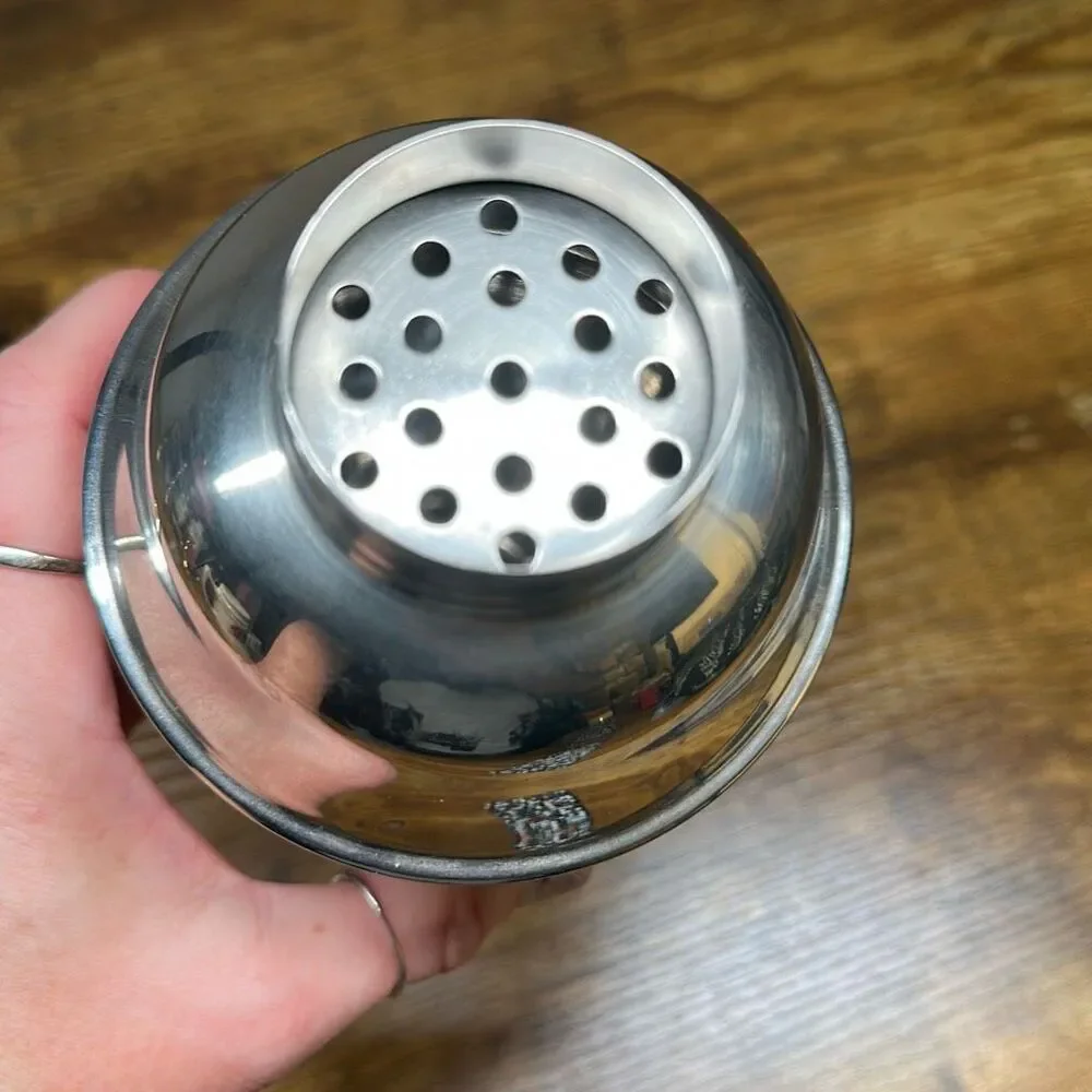 Pottery Barn Dial a Drink Cocktail Shaker 11”‎ Stainless Steel